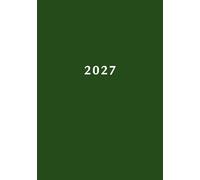 2027: A5 Terminplaner Kalender | 1 Woche auf 2 Seiten | Kleiner Wochenplaner | Kalenderbuch Terminkalender | Organizer Wochenkalender | Buchkalender Jahresplaner | Taschenkalender Matt Grün