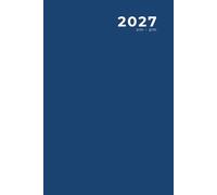 2027, am-pm: Diary / Daily Planner and Appointment Book, Blue