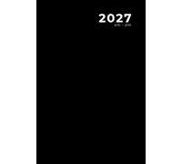 2027, am-pm: Diary / Daily Planner and Appointment Book, Classic Black