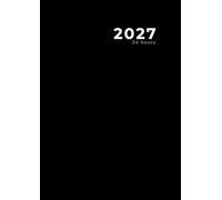 2027, am-pm: Large Diary / Daily Planner and Appointment Book, Classic Black