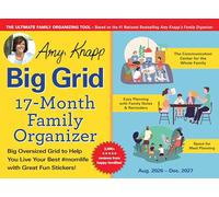 2027 Amy Knapp's Big Grid Family Organizer Wall Calendar: August 2026 - December 2027