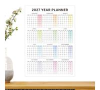 2027 Annual Wall Calendar - Large Habit Tracking Planner Schedule | Large Habit Tracker Calendar 2027 For Classroom Teacher Office Home Work Teachers Mom