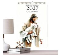 2027 Bible Stories Wall Calendar | Monthly Planner For Home Office