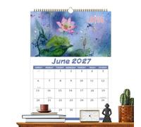 2027 Bird Wall Calendar - 12 Month Rare Bird English Planner