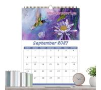 2027 Bird Wall Calendar, 12 Month Rare Bird Writing Planner