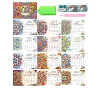2027 Calendar Wall - 9.8x6.7Inch Shiny Holiday Themes 12 Months