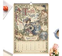 2027 Calendario Murale Annuale Rilegatura A, Illustrato, Layout Mensile | Calendario Aesthetic Per Scuola, Famiglia, Insegnante, Ufficio, Casa, Appuntamenti