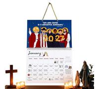 2027 Calendario Murale Decorazione Cristiana 12 28x21,5 Cm