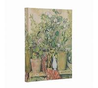 2027 Cezanne’s Terracotta Pots and Flowers Midi 18-Month Hardcover Dayplanner (Elastic Band Closure) Horizontal