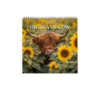 2027 Cows Calendar, 12 Month Spiral Cow Yearly Writing Planner | Monthly Wall Calendar For Habit Mental Health Study Task Home Cleaning Exercise Workout Vacation