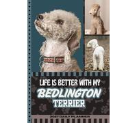 2027 Daily Planner: One Page Per Day / 6x9 Dated Organizer With Hourly Diary - 1 Hour Time Slots / To Do List / Notes Section / Scheduling / Bedlington Dog Art Cover