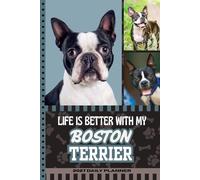 2027 Daily Planner: One Page Per Day / 6x9 Dated Organizer With Hourly Diary - 1 Hour Time Slots / To Do List / Notes Section / Scheduling / Boston Terrier Dog Art Cover