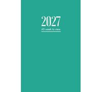2027 Diary A5: Week To View | Student Planner Dated From January To December | 12 Months Weekly Planner and Calendar | To-Do List and Note