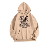 2027 Donne Autunno E Inverno Moda Stampato Dio Felpa Con Cappuccio Girocollo Manica Lunga Sottile Pullover Top