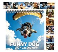 2027 Fun Dog Wall Calendar January-december- A Dog-themed Calendar For O