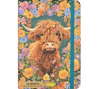 2027 Highland Cow Weekly Planner (16 months, Sept 2026 to Dec 2027)