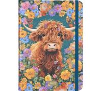 2027 Highland Cow Weekly Planner (16 Months, Sept 2026 to Dec 2027)
