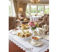 2027: Large Monthly Calendar Planner - High Tea Teacups And Desserts