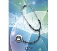 2027: Large Monthly Calendar Planner - Stethoscope Nurse and Doctor