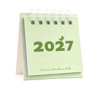 2027 Mini Desk Calendar - Small Tabletop Agenda | Coated Paper Planner