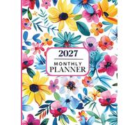 2027 Monthly Planner: One Year Calendar 8.5 x 11 Large Size with Holiday Reminders and Inspirational Quotes / January 1 - December 31 Organizer Schedule / Perfect for School, Home, or Office.