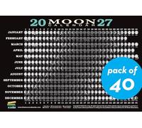 2027 Moon Calendar Card (40 pack): Lunar Phases, Eclipses, and More!