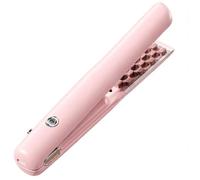 2027 NEW Cordless Root Volume Iron, Mini Hair Volumizer, USB-C | Rechargeable textured-plate styler with 4 heat settings for root lift and short-hair touch-ups(Pink)