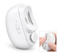 2027 NEW Electric Nail Clipper with File, 2 Speeds, USB-C Rechargeable | LED light and clipping catcher for everyday fingernail care at home or on the go(White)