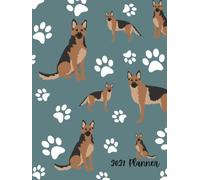 2027 Planner: German Shepherd Dog Dated Weekly and Monthly Page Views With Space For Notes