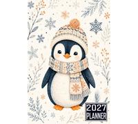 2027 Planner: Penguin Bird themed Cover Daily Weekly Dairy Vision Board & Mission Pages Contacts Password Log Planning Pages Note To Do