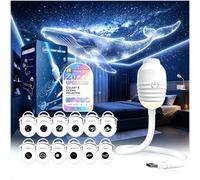 2027 Plug and Play Hd Star Projector, Ocean & Galaxy Ambient Night Light | Mini proiettore olografico da soffitto 5D HD per camera da letto, regolabile a 360°, 12 pellicole resistenti al calore 4K