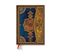 2027 Safavid Indigo MIDI Horizontal Hardcover 12-Month Weekly Planner, 160pg, 100gsm by Paperblanks (Safavid Binding Art)