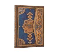 2027 Safavid Indigo Midi Horizontal Hardcover 12-Month, 176pg, 100GSM, 2027 Planners by Paperblanks (Safavid Binding Art)