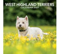 2027 Scotland Calendar: West Highland Terriers - Square Wall Calendar - Month to View - 12 Months