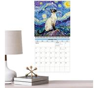 2027 Screaming Cat Calendar, Coil Bound Wall Planner