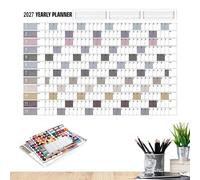 2027 Wall Calendar, 12 Months Thick Double Sided, Annual Wall Calander