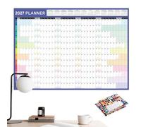 2027 Wall Calendar | Double Sided 12 Month Large Year Planner | Displays All 12 Mesi On A Large Double side Layout For Clear Yearly Planning and Scheduling.