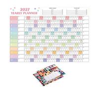 2027 Wall Calendar Large, Double Sided Year Calendar With Monthly Labels