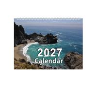 2027 Wall Calendar Monthly Planner Thick Paper Hanging Calendar