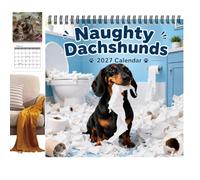 2027 Wall Calendars, 12 Month Dachshund Theme Appointment Planners | Hangable Calendar for Classroom School Workplace Apartment Dormitory Kitchen Home Studio