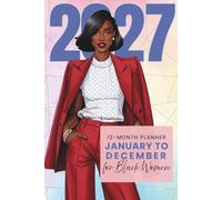 2027 Weekly Planner: 12-Month Agenda for Tracking Tasks, Priorities, Appointments, To-Do Lists, and Notes for Work, School, Family, and Personal ... Pastel Calendar for Black Women | Lady in Red