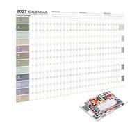 2027 Year Wall Planner A1 Wall Calendar Yearly Planner With Colorful Labels
