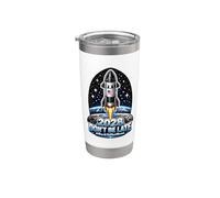 2028 Non essere in ritardo #BackToTheMoon Bicchiere termico in acciaio inox doppia parete