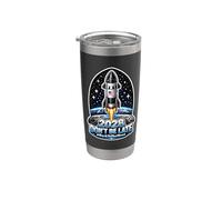2028 Non essere in ritardo #BackToTheMoon Bicchiere termico in acciaio inox doppia parete