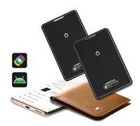 2029 Android Wallet Tracker Card Ultra Slim Smart Finder | Connessione Bluetooth, Spessore 2,5 mm, Design Compatto, Confezione da 2, Localizzatore Smart