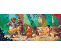 202x90cm Carta da Parati Murale Disney Cameretta Bambini Jungle Book Panoramico