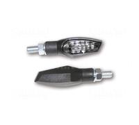 203-243 Winker Luce LED Nova, Nero, Vetro Colorato, Contrassegno E, Paio, Moto