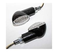 203-791 Winker Luce LED, Occhio Gatto, Carbon-Look, Corto, Omologati, Moto, Paio