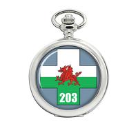 203 Campo Ospedale, Britannico Militare Orologio da Tasca
