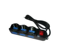 203077N PROLUNGA 1,5M MULTIPLA 9 POSTI CIABATTA 16A - 6 PRESE 16A + 3 SCHUKO